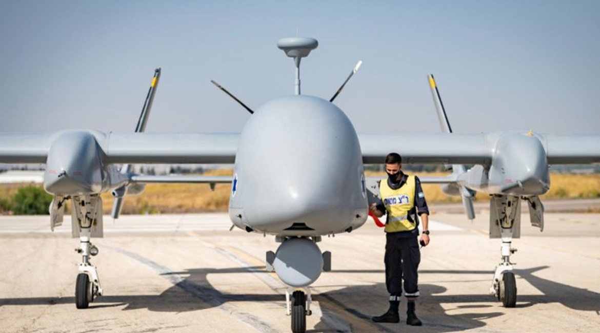 An Eitan (Heron TP) UAV operated by the 210th Squadron. UAVs are now responsible for the majority of the IAF's flight hours.