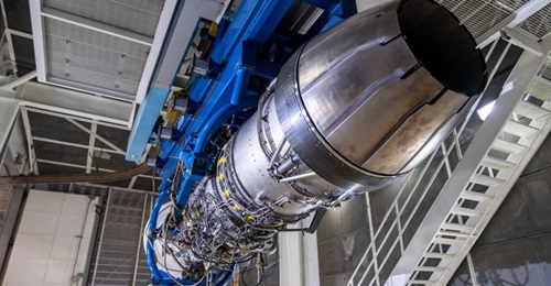 General Electric's F110-GE-129 engine that it is offering for the US Air Force's F-15EX engine competition. The company will produce 30 units of the engine in 2020.
