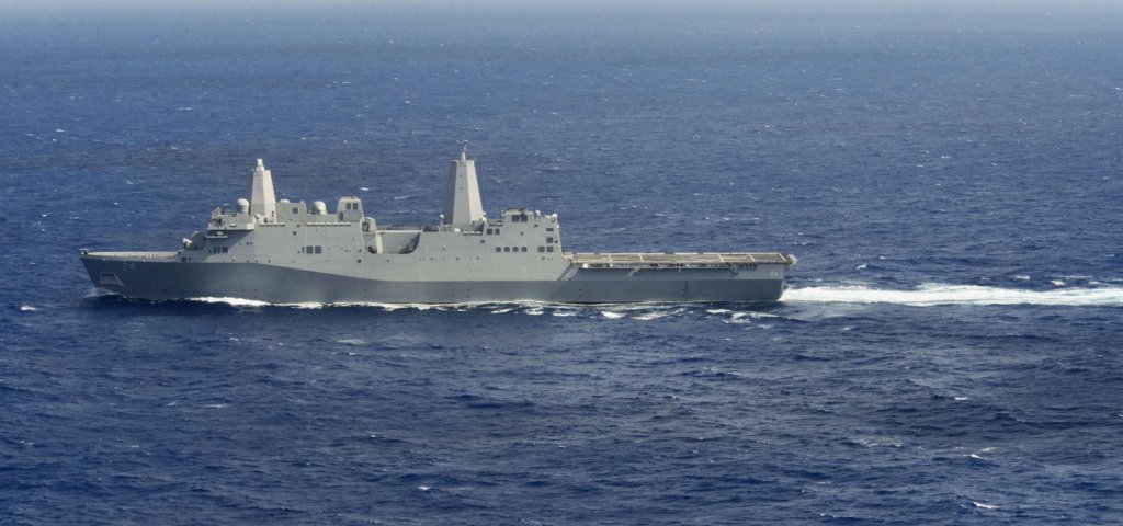 
        The US Marine Corps wants to develop a fleet of smaller amphibious ships than exiting vessels such as the San Antonio-class amphibious transport dock USS 
        Arlington
         (LPD-24).
       (US Navy)