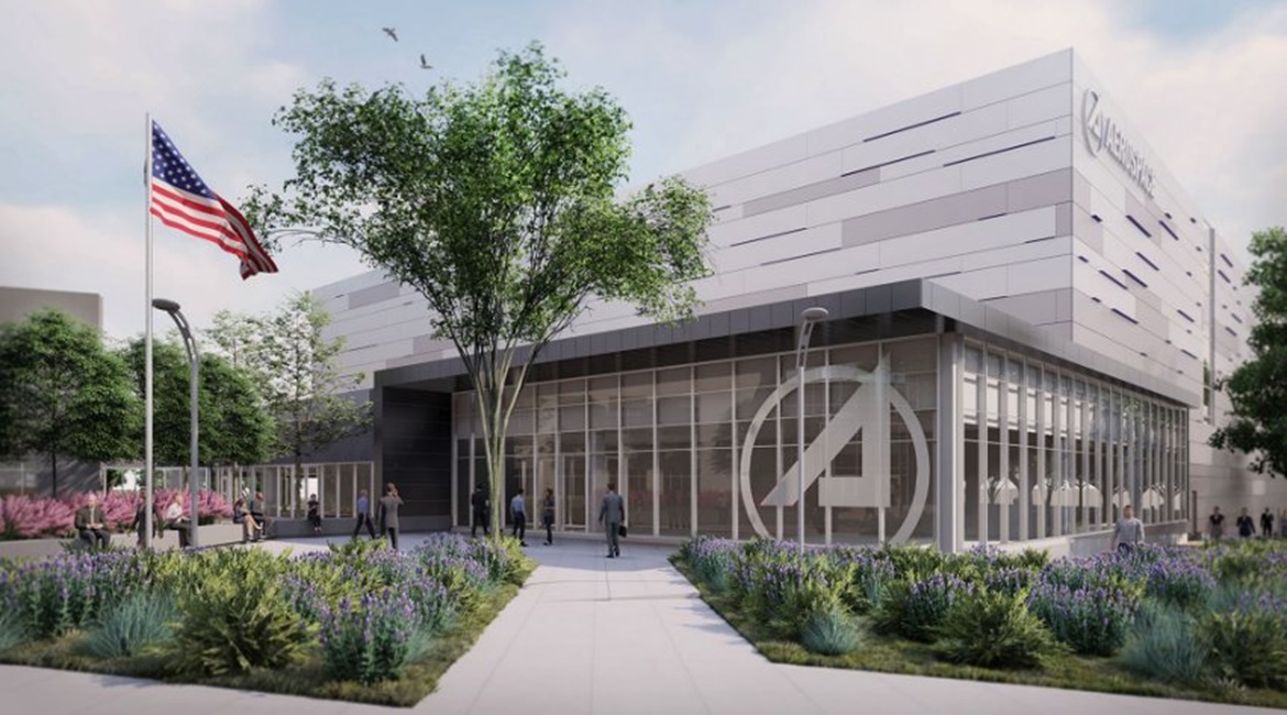 An artist's rendering of Aerospace Corp's future space R&D center in Colorado Springs, Colorado.