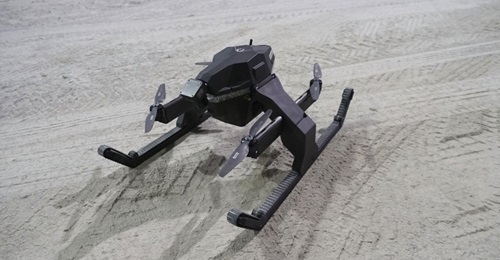 Shown here is a previously taken photo Pegasus, a UAV-UGV combo. The US Army tested out the hybrid drone at Yuma Proving Ground.