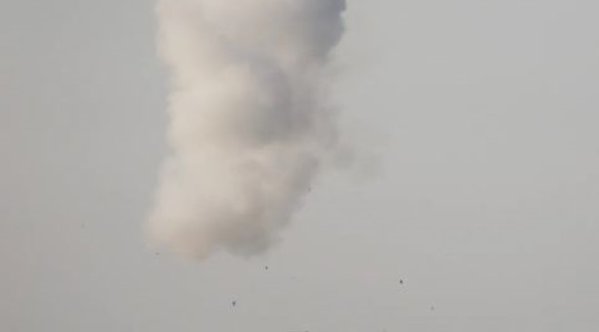 A PLAGF HQ-17A 6×6 SHORAD system firing what appears to be a new SAM that has reportedly been in service since early 2020.