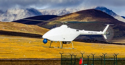 The AR500C/AV500C VTOL UAV prototype seen during high-altitude testing on 27 September.