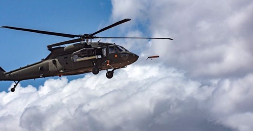 Pictured here is a March demo of a UH-60 Black Hawk launching Area-I's Altius-600 ALE. The army also used the new ALE in its Project Convergence 2020 demonstration out at Yuma Proving Ground.