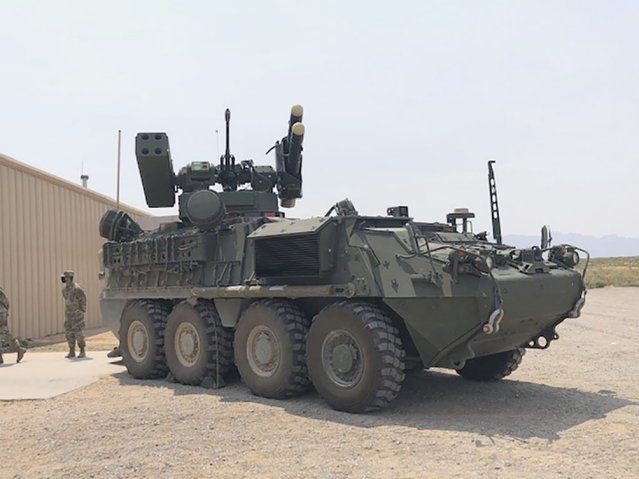 The US Army is moving forward with IM-SHORAD production after soldiers tested a prototype at White Sands Missile Range, New Mexico.  (Janes/Ashley Roque)