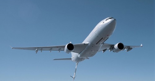 A RAAF KC-30A MRTT. Airbus announced on 12 October that it has been selected by Australia to develop a communications and mission system upgrade for the RAAF's current fleet of seven KC-30A MRTTs.