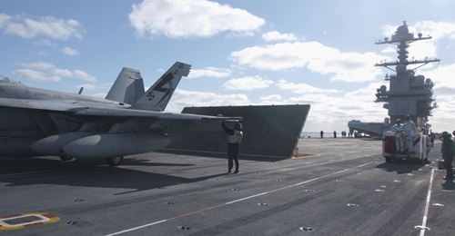 The US Navy continues to see long-range strike as the future focus for Ford-class carriers.
