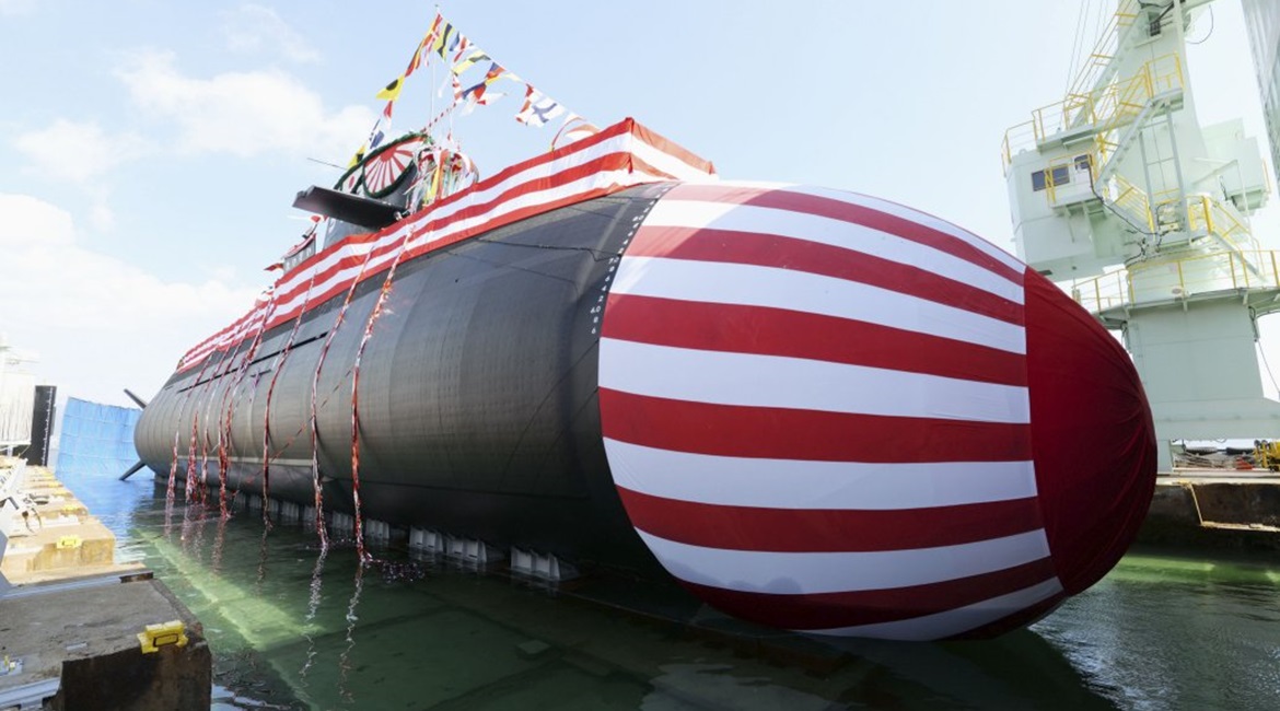 Launched by MHI on 14 October, 
        
         - the first of a new class of SSKs for the JMSDF - is expected to enter service in March 2022.