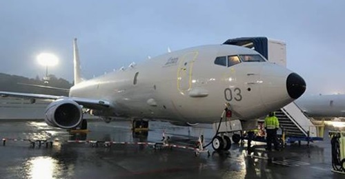 Aircraft ZP803 seen at Boeing Field in the United States ahead of its delivery flight to RAF Lossiemouth on 14 October.