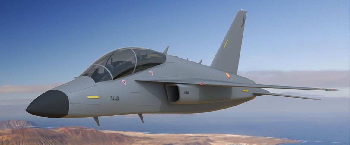 Airbus revealed a new LIFT trainer aircraft on 16 October, named AFJT, which it is pitching at the Spanish Air Force. (Airbus)