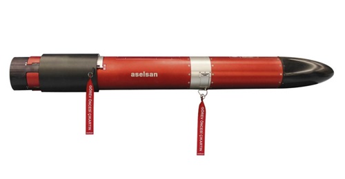 An effector from Aselsan's Zoka range of torpedo countermeasure jammers and decoys.