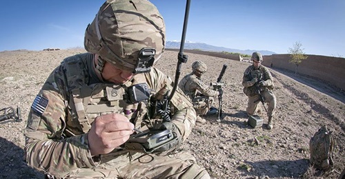US Army soldiers operate on General Dynamics' Common Hardware Systems-5 (CHS-5) suite of information technology hardware solutions.