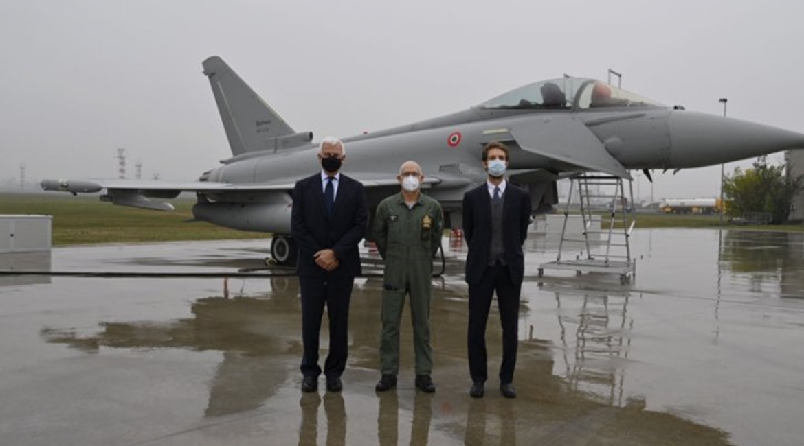 Italy's 96th and final Eurofighter was delivered to the air force during a ceremony at Leonardo's Caselle facility near Turin.