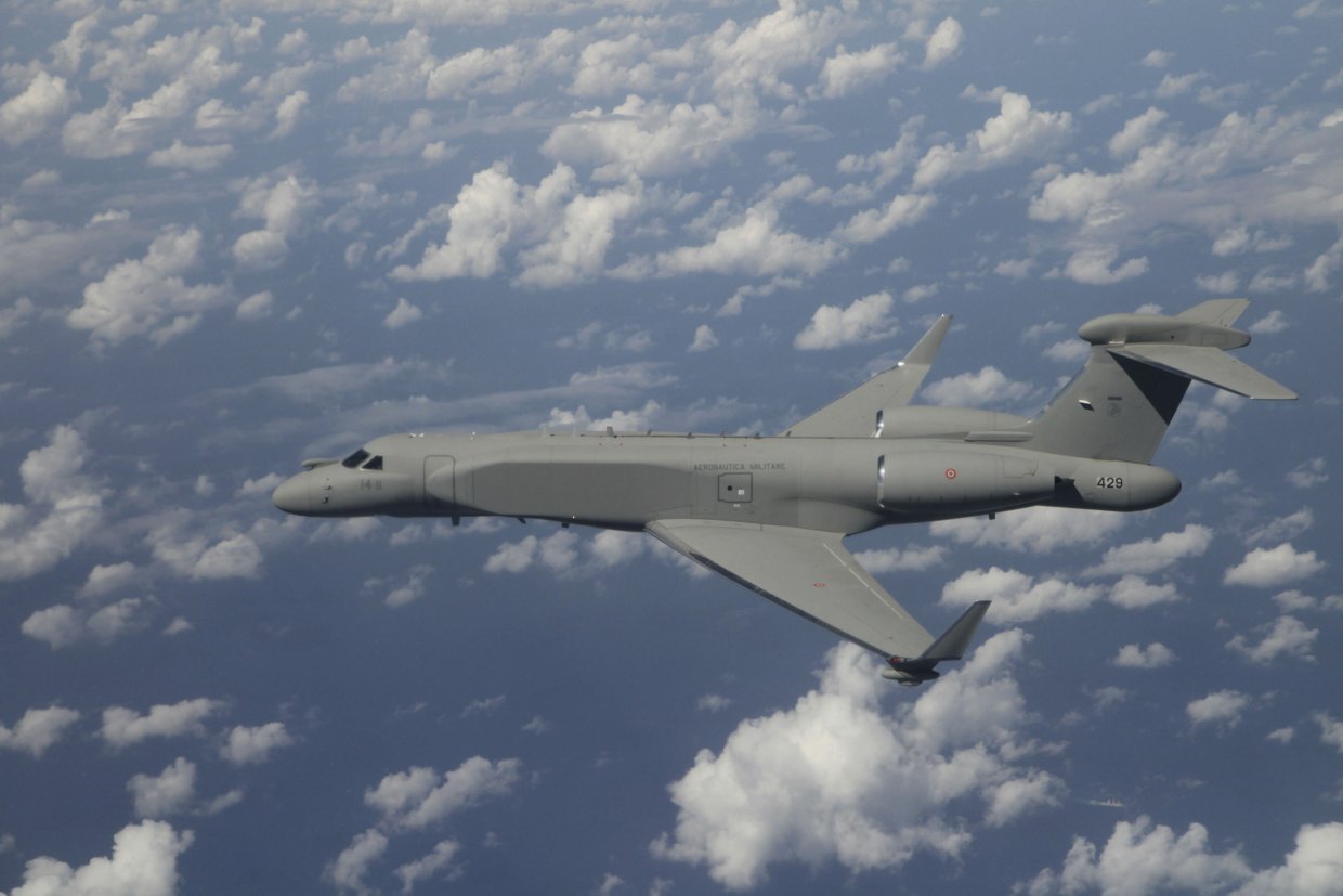 The Italian Air Force already fields the G550 CAEW, which it acquired from IAI in Israel. The service has now revealed plans to develop and field a C4ISTAR platform that is also based on the G550 airframe. (IAI)