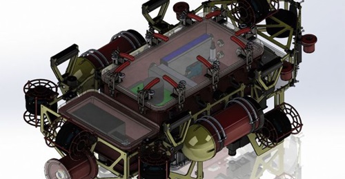The Matsya 6 AUV features separate hulls that house and protect its subsystems and electronics.