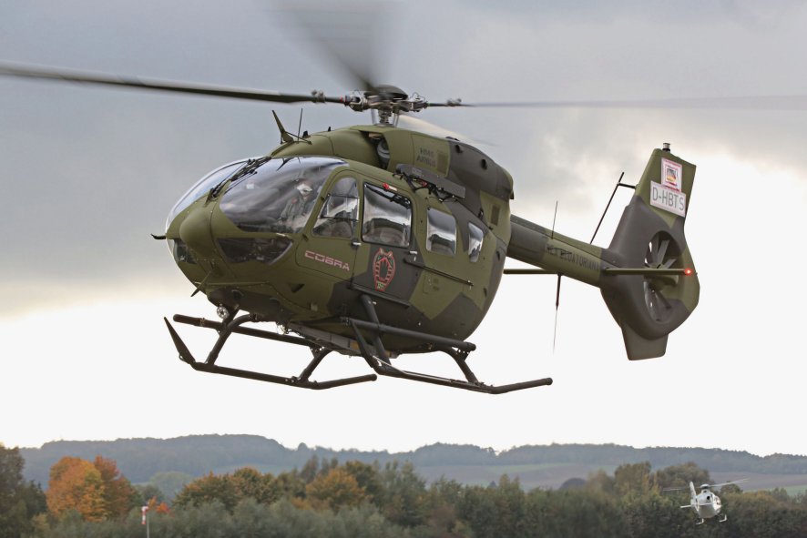 One of the first two H145 helicopters handed over to the Ecuadorian Air Force. The service is to receive six such platforms in all. (Airbus Helicopters)