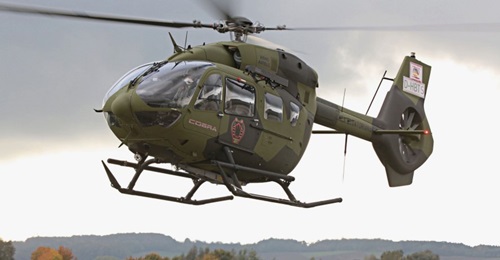 One of the first two H145 helicopters handed over to the Ecuadorian Air Force. The service is to receive six such platforms in all.