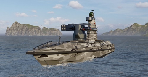 The ULAQ unmanned surface vehicle will be able to carry a range of precision weapons, including the Cirit and L-UMTAS guided missiles.
