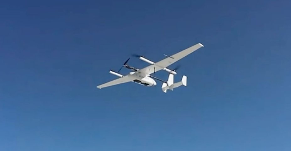 CCTV-released footage on 30 October showing what appears to be a CW-10 UAV being flown at a small defence exhibition organised by China’s Tibet Military District. (CCTV)