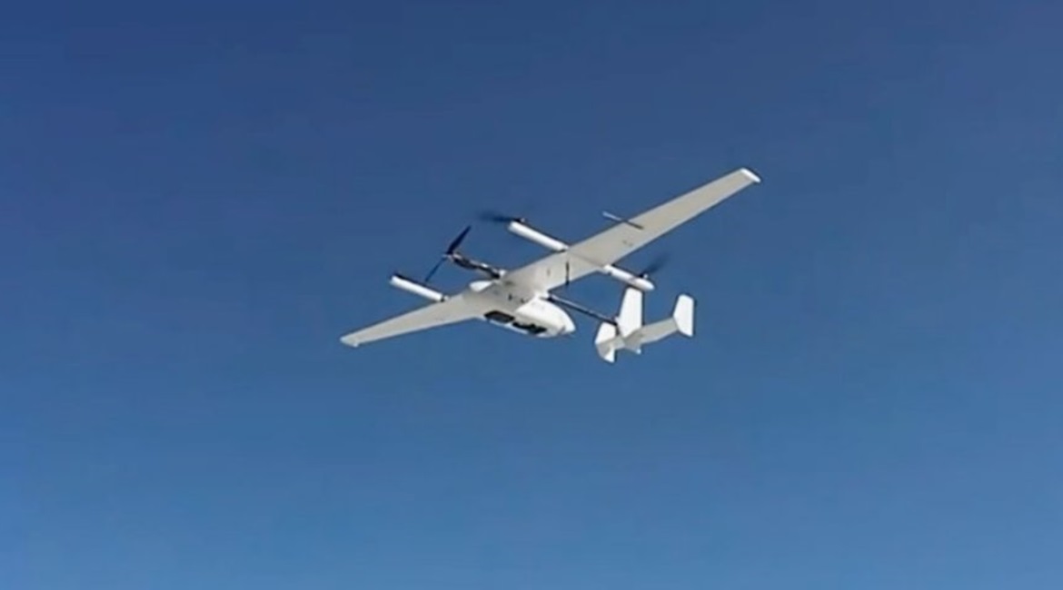 CCTV-released footage on 30 October showing what appears to be a CW-10 UAV being flown at a small defence exhibition organised by China's Tibet Military District.