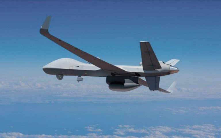 The SeaGuardian (pictured) is the maritime version of the SkyGuardian MALE UAV, and is equipped with a SeaVue radar, SAGE 750 ESM, and other systems pertinent to the over water mission. (GA-ASI)