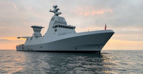 INS 
        
         without its Israeli weapons and systems during sea trials in the Baltic.