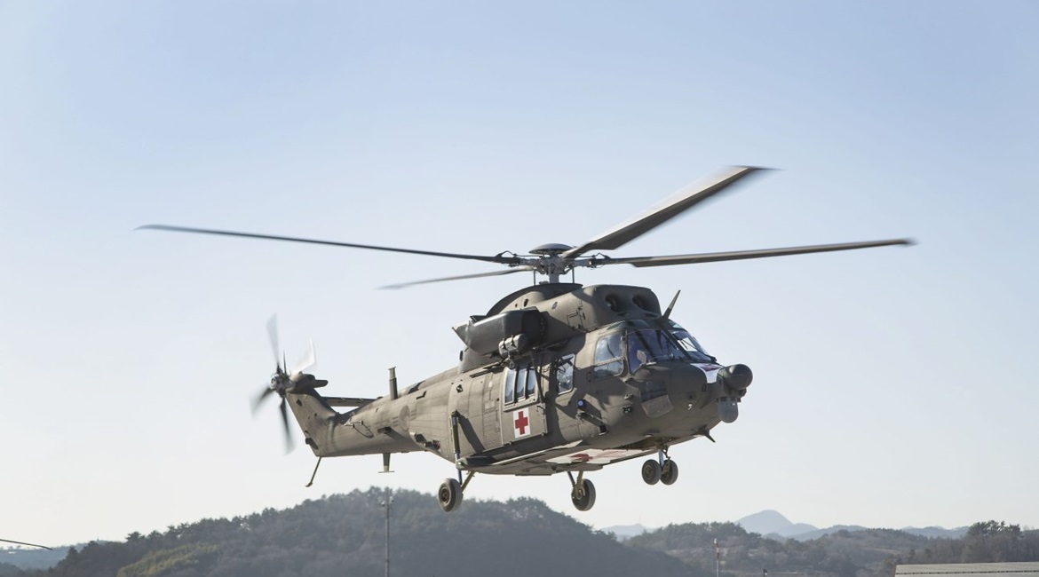 South Korea's DAPA announced on 9 November that KAI has completed deliveries of the eight KUH-1M medecav helicopters ordered by the RoKA in December 2018.