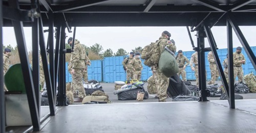 About 2,000 British troops arrived at Pontins Southport on the outskirts of Liverpool on 5 November to help test the city's residents and workers for Covid-19.