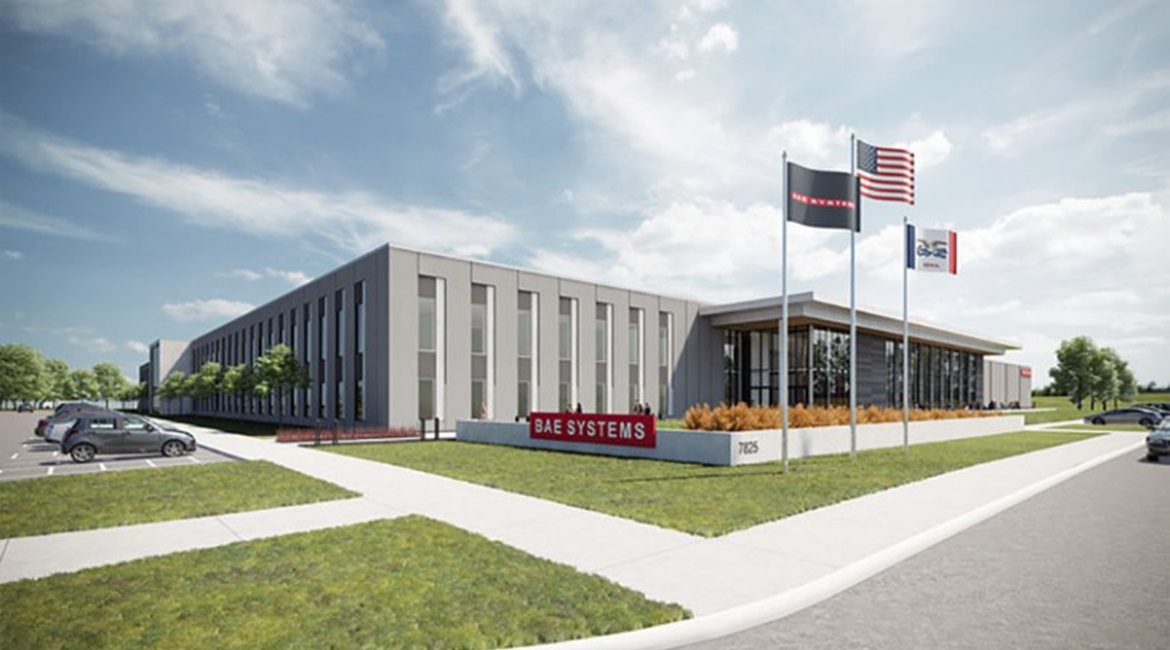 BAE Systems plans to build a new facility in Iowa for the military GPS business it acquired from Raytheon.