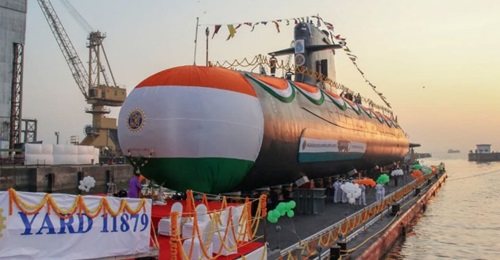 India's MDL launched 
        
        the fifth of six Kalvari (Scorpène)-class submarines on order for the Indian Navy, in a ceremony held on 12 November at its facilities in Mumbai.
