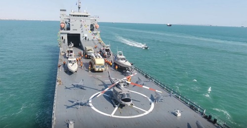 The IRGC Navy's new expeditionary base ship 
        
        .