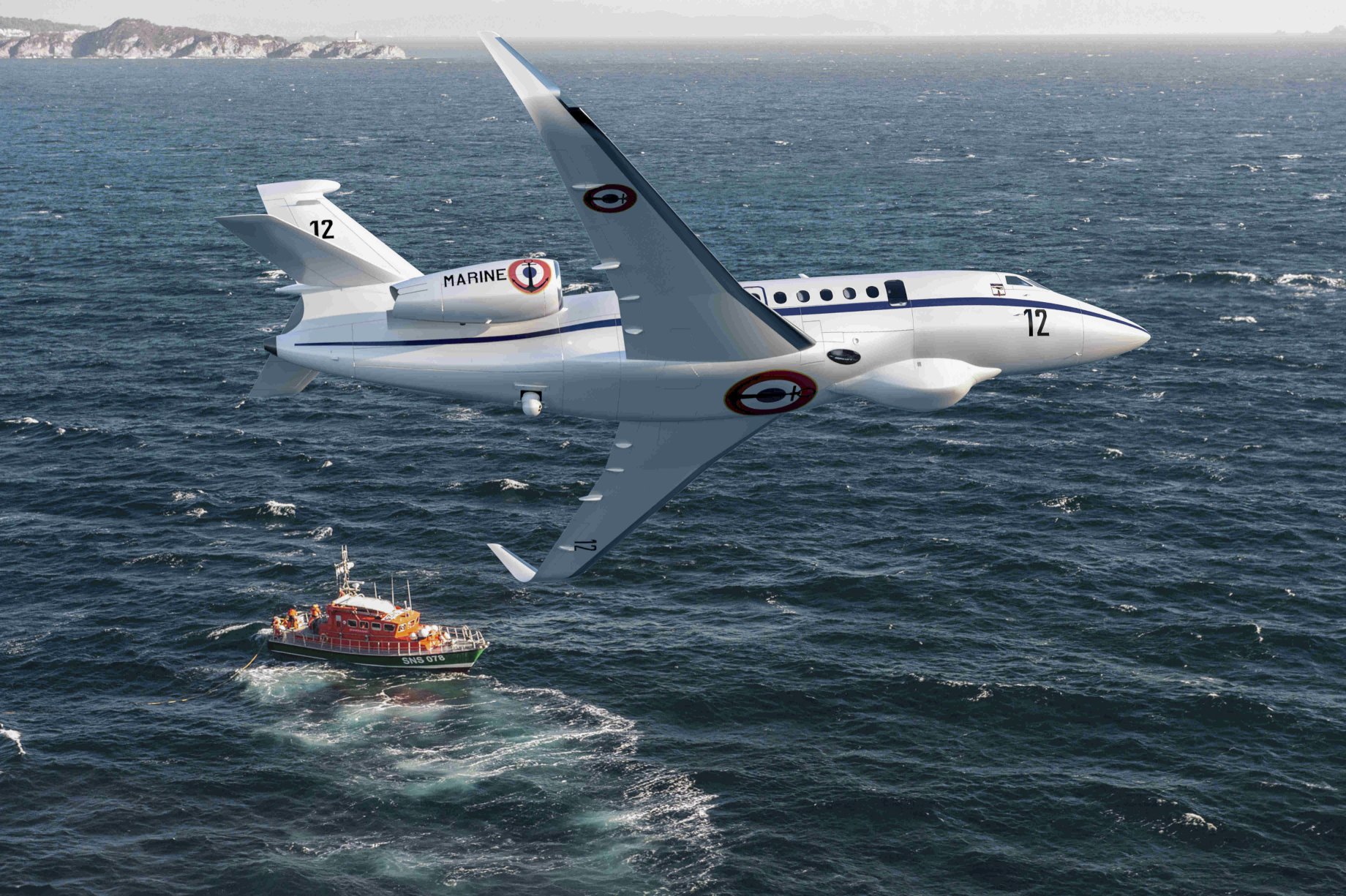 A Dassault Falcon 2000 for the French Navy. (Dassault)