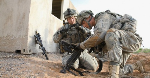 US Army soldiers conduct networked ground operations during field exercises for the Integrated Tactical Network (ITN).