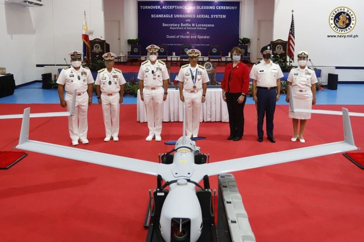 The PN formally received an Insitu Inc ScanEagle 2 UAS from the United States in a ceremony held on 25 November at Naval Base Heracleo Alano.  (Philippine Navy )