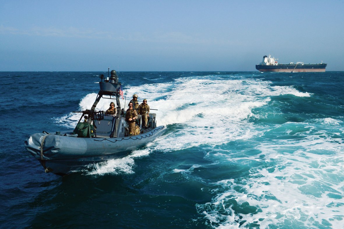 Members of Naval Special Warfare Group 11 (NSWG-11) conduct small boat operations.  (US Navy )