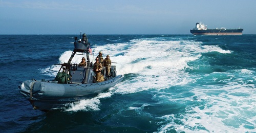 Members of Naval Special Warfare Group 11 (NSWG-11) conduct small boat operations.