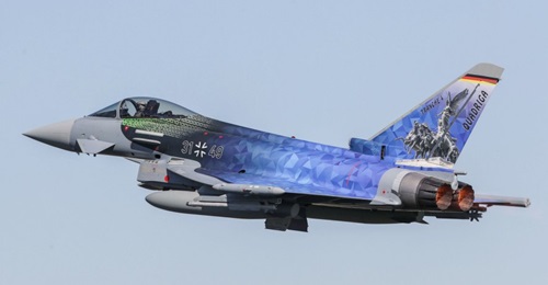 Speaking at the company's annual TMB, Airbus noted that it is to offer a Tranche 5 standard of the Eurofighter for Germany's Tornado replacement programme. This standard will comprise the latest Tranche 4 (pictured) with additional LTE improvements.