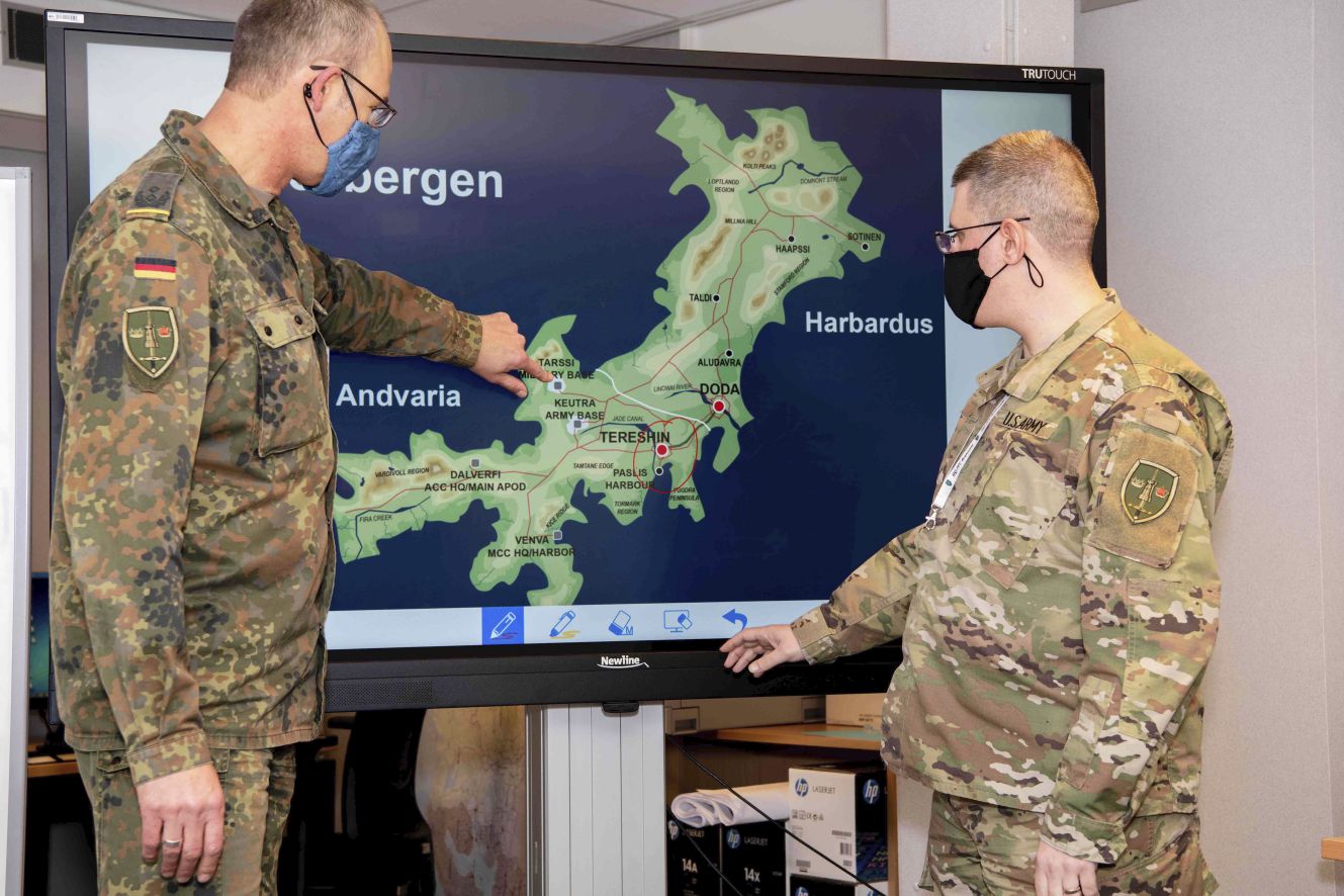 The Cyber Coalition 2020 exercise scenario took place in a Europe-based geography, focused on a fictional island in the North Atlantic.  (NATO)
