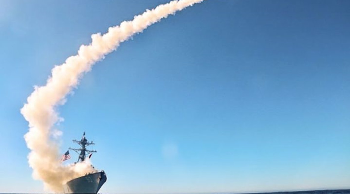 US Navy DDG-51 Flight IIA guided missile destroyer USS 
        
         (DDG 90) conducts the first operational test of the Tomahawk Block V cruise missile on 30 November.