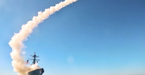 US Navy DDG-51 Flight IIA guided missile destroyer USS 
        
         (DDG 90) conducts the first operational test of the Tomahawk Block V cruise missile on 30 November.
