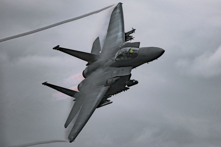 The F-15E Strike Eagle should be equipped with the new EPAWSS electronic warfare system in the early 2020s, with the F-15EX set to receive the suite also. (US Air Force)