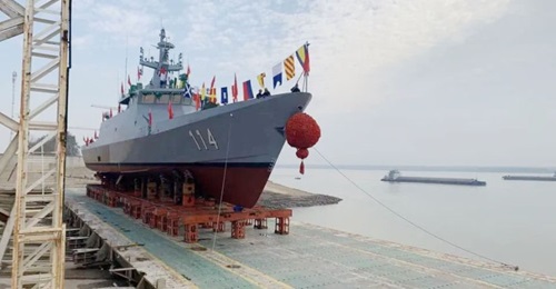 China's Wuchang Shipbuilding Industry Group on 16 December launched the fourth and final Keris-class LMS on order for the RMN at the company's facilities in Wuhan.