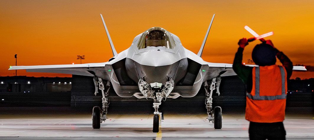 One of the latest batch of three new F-35B aircraft to be delivered to the UK in late November. Lockheed Martin has restated the economic benefits of the programme to the UK economy, ahead of the Integrated Review expected in early 2021. (Crown Copyright)
