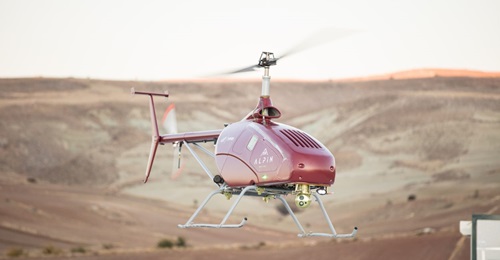 UAVOS and TITRA performed the first flight of their Alpin helicopter UAV in November. The platform has a range of 840 km and a payload capacity of 160 kg.