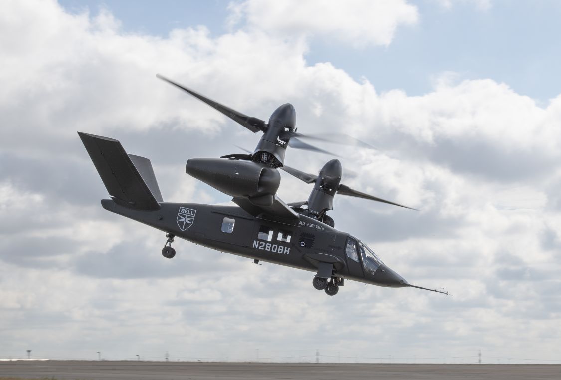 Bell is tuning a new set of software for its V-280 that will improve the aircraft’s handling qualities. This software adds additional capabilities, such as position hold and attitude hold, that will reduce pilot workload, according to a company official. (Bell)