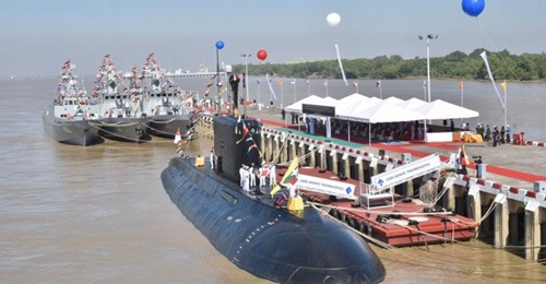 Some of the vessels that were commissioned by Myanmar on 24 December 2020.