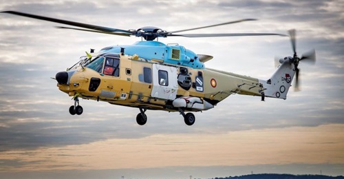 One of the two NH90s for Qatar that made their maiden flights in December 2020. The Gulf state is on course to receive 12 maritime NFH and 16 land-based TTH variant NH90s from later this year through to the end of 2025.