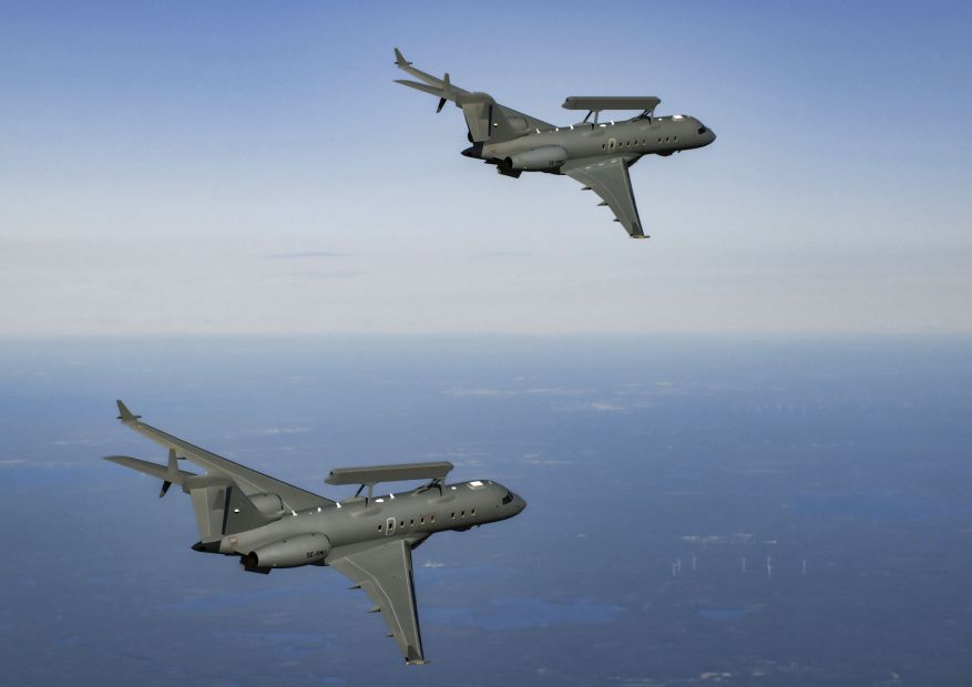 The UAE has signed for two more GlobalEye AEW&C aircraft to add to the three already under contract and being delivered. (Saab)