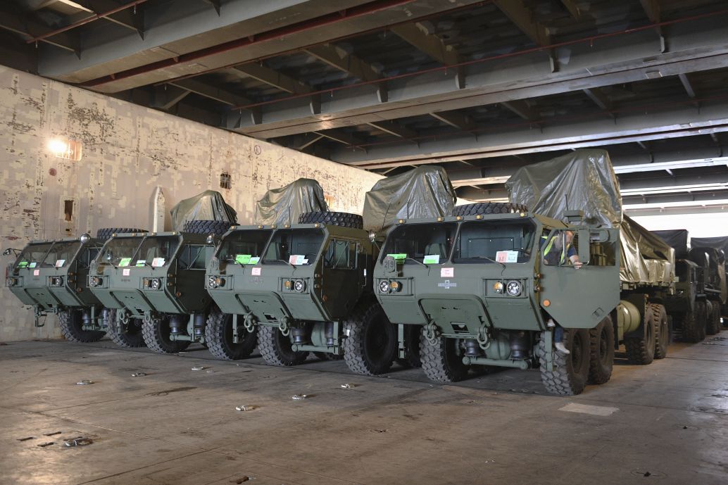The US Army received its second Iron Dome battery in early January. (Israel Ministry of Defense Spokesperson’s Office)