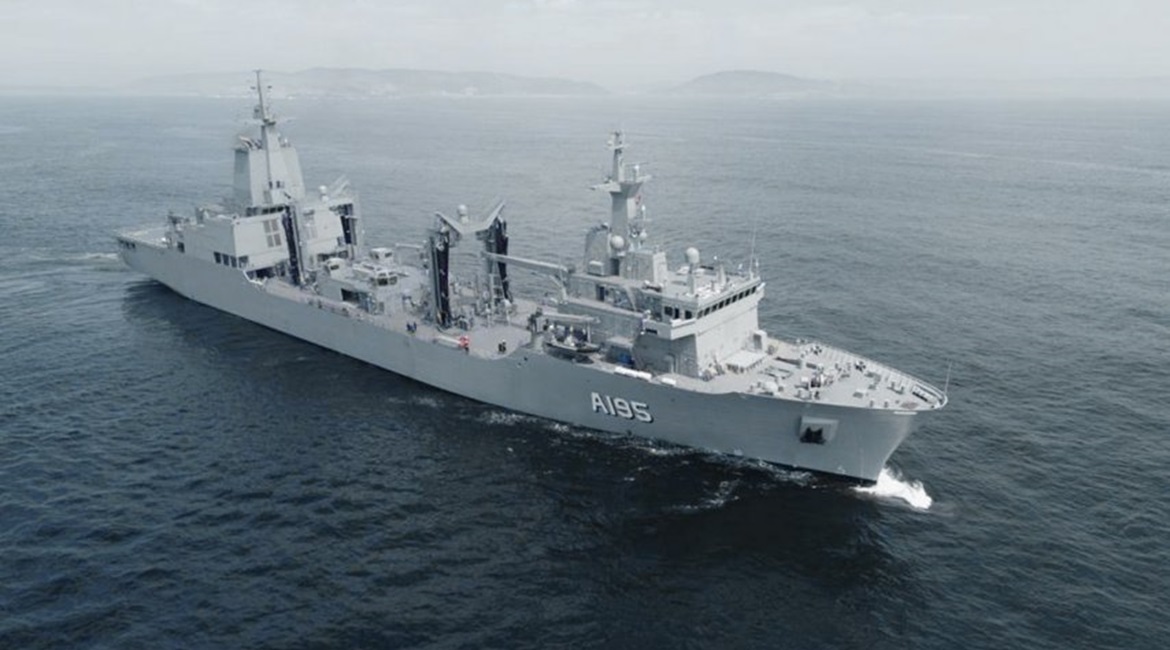The future HMAS 
        
         during sea acceptance trials in 2020. The Australian DoD announced on 8 January that the RAN has formally accepted the AOR vessel from Spanish shipbuilder Navantia.
